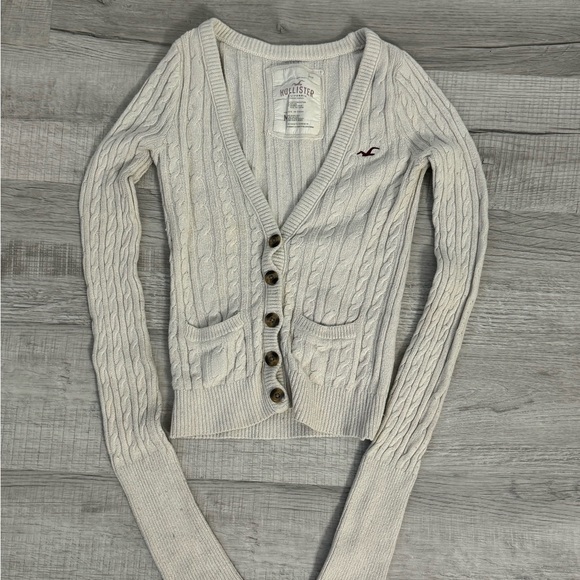 Y2K Vintage Hollister Cable Knit Cardigan